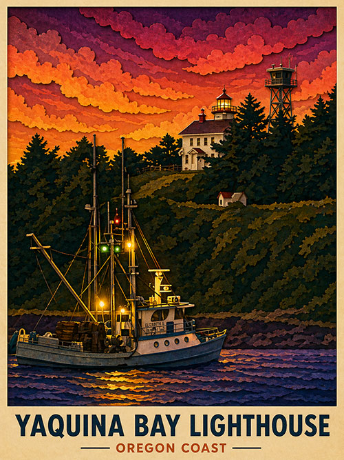 Oregon Coast Paper Art